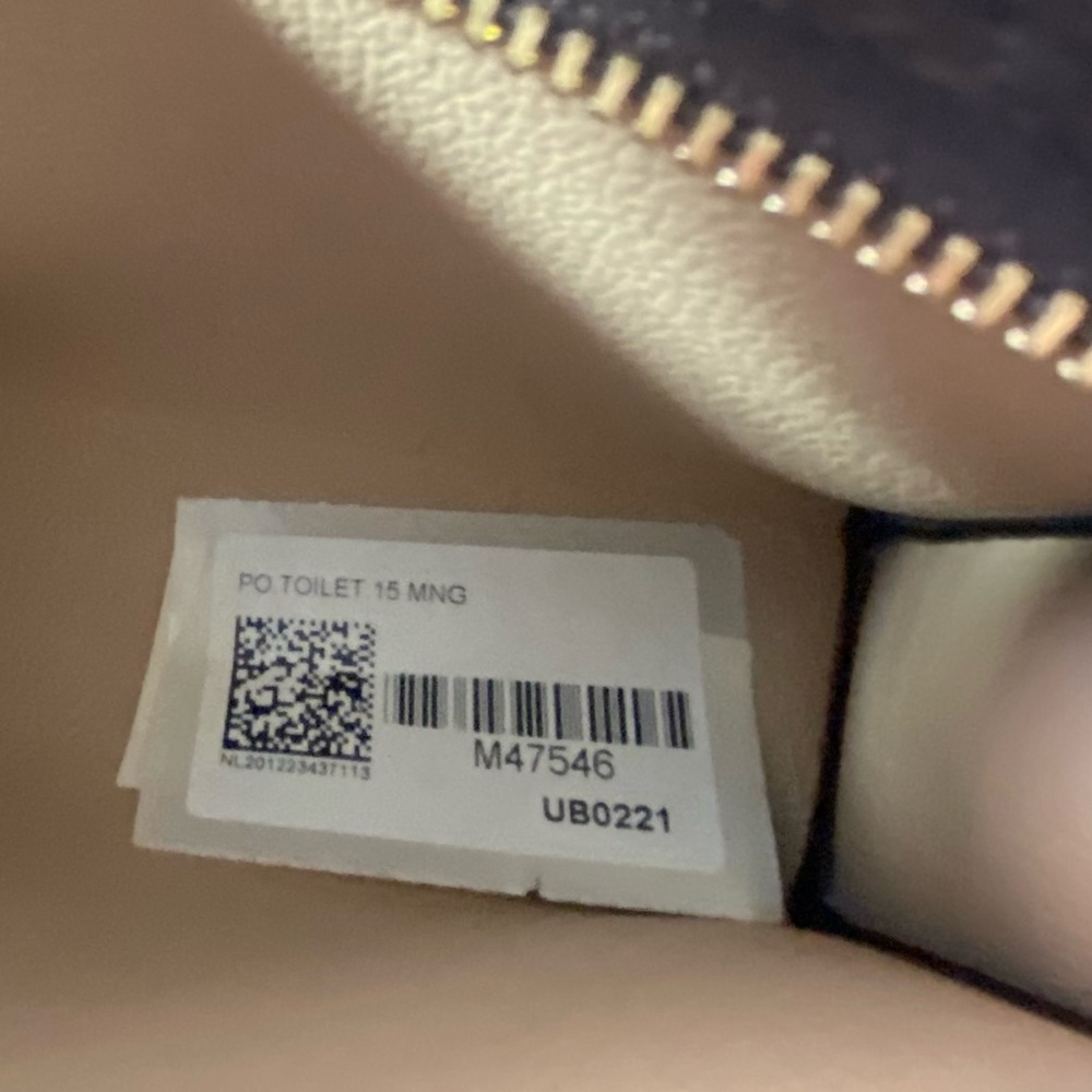 LOUIS VUITTON • Authentic • Toilet 15 • NWT - Picture 2 of 9